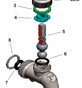 Replacement Parts for 630 Series Faucet