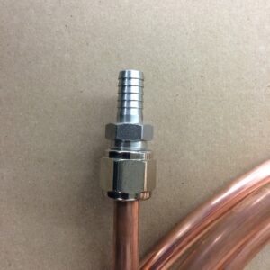 Compression to Barb Fitting - 3/8" Tube Size to 3/8" Barb
