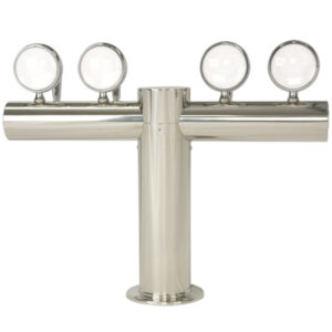 Metropolis "T" Tower 6 Tap S/S Glycol Ready w/ Medallions