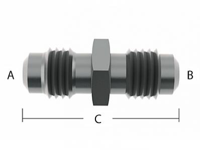 1/4" X 1/4" S/S Male Flare Union
