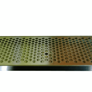 10-3/8" L x 5-3/8" D x 3/4" H, S/S Drip Tray With Brass Drain