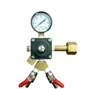 160 Psi Cornelius Single Gauge Co2 Regulator With "Y" Fitting And Two Shut-offs