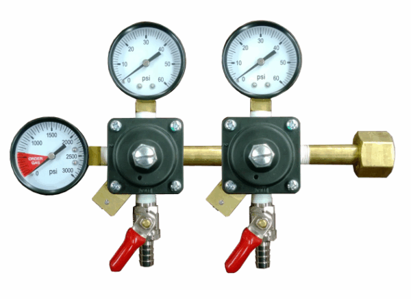 Double 60 Psi Cornelius Body Co2 Regulator