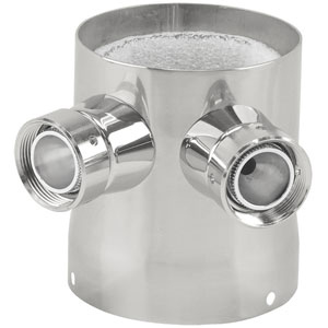 Brass Add-a-faucet; Adds Two Product To Make Three Product Tower
