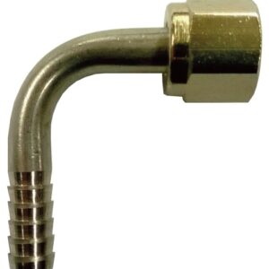 3/8" S/S Barbed Elbow X 1/4" Female Flare Nut