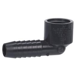 Plastic Straight Hose Barb Elbow Adapter 1/2" X 1/2"