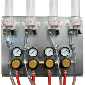 Two Product Secondary Regulator Wall Panel With Wall Brackets, Beer Jumpers, Air Line, Fittings And FOBs