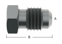 3/8" S/S Male Flare Plug
